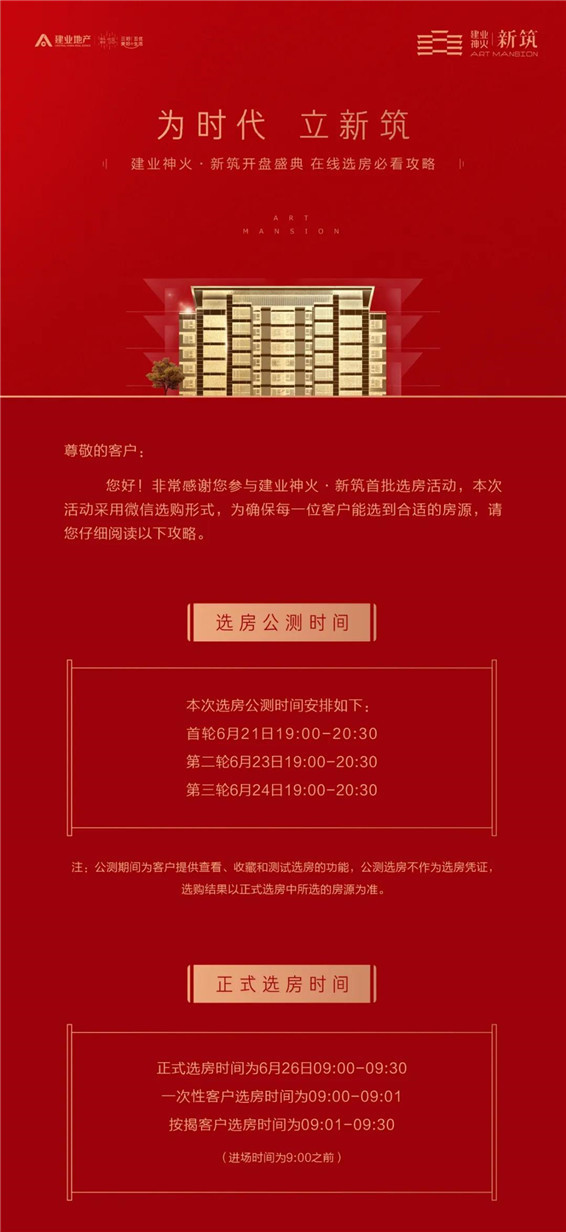 微信选房攻略丨建业神火新筑首批开盘盛典，微信选房必看攻略