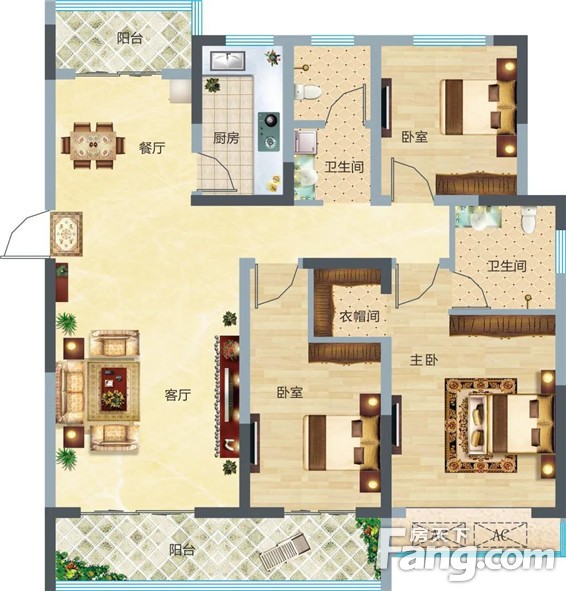 约136.69㎡光合空间，质感生活尽情解锁